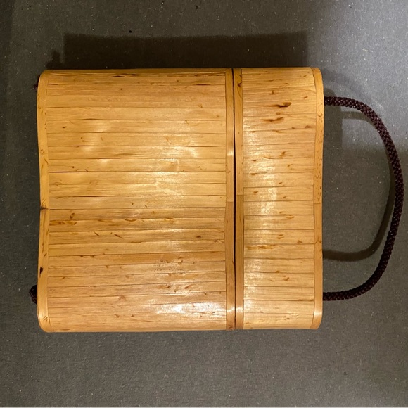 Vintage bamboo inlay mini bag - Picture 2 of 3
